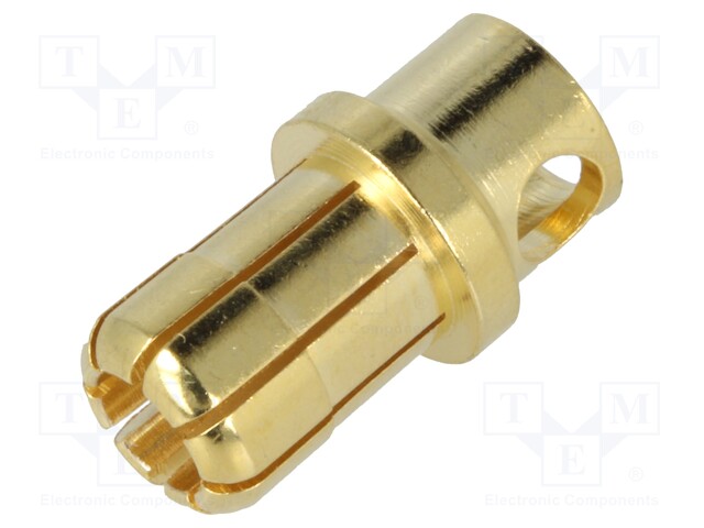 Connector: plug; 8mm banana; 80A; 6AWG; 0.15mΩ