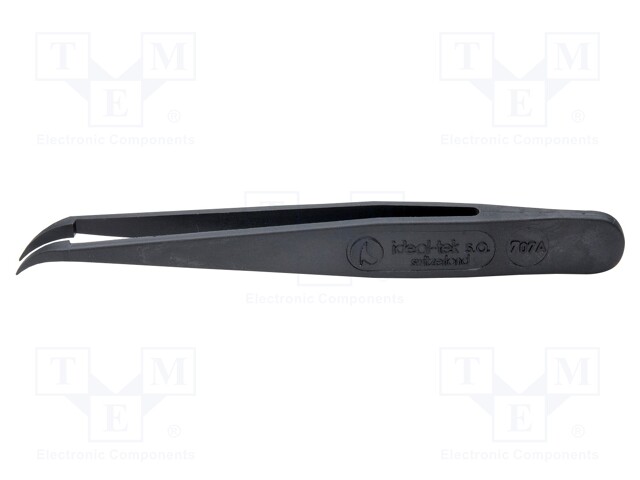 Tweezers; Blade tip shape: sharp, bent; Tweezers len: 115mm; ESD