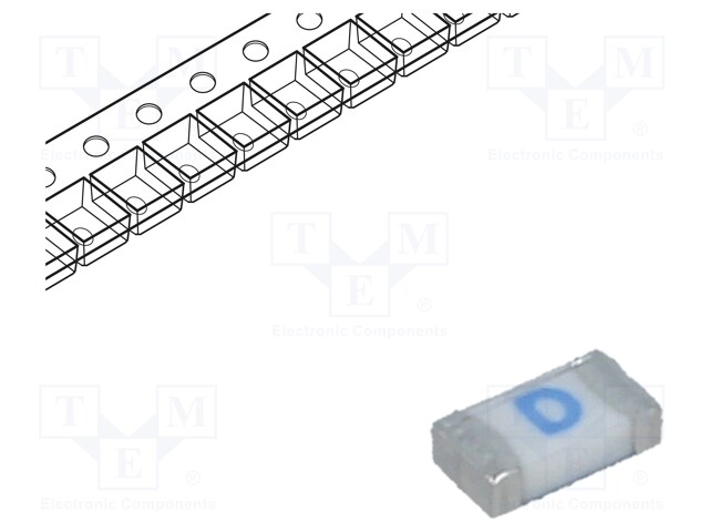 Fuse: fuse; quick blow; 250mA; SMD; ceramic; Case: 1206; 440