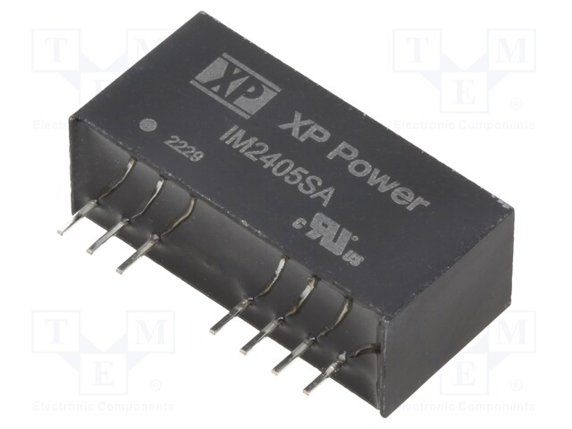 Isolated Board Mount DC/DC Converter, Regulated, ITE, 1 Output, 2 W, 5 V, 400 mA