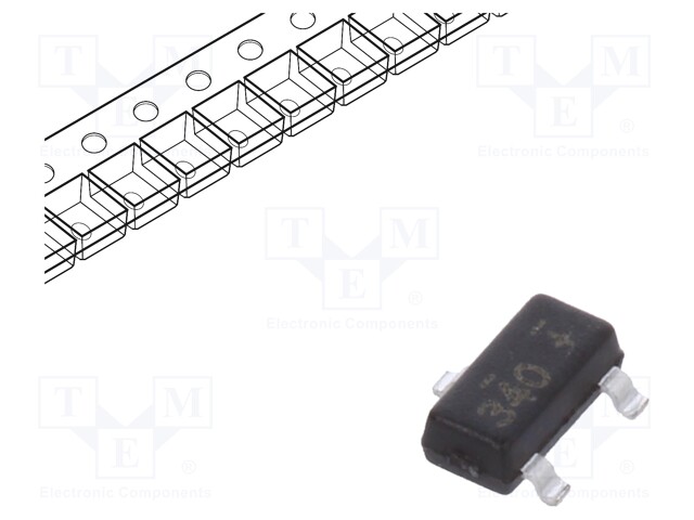 Transistor: P-MOSFET; unipolar; -20V; -2A; Idm: -10A; 0.5W