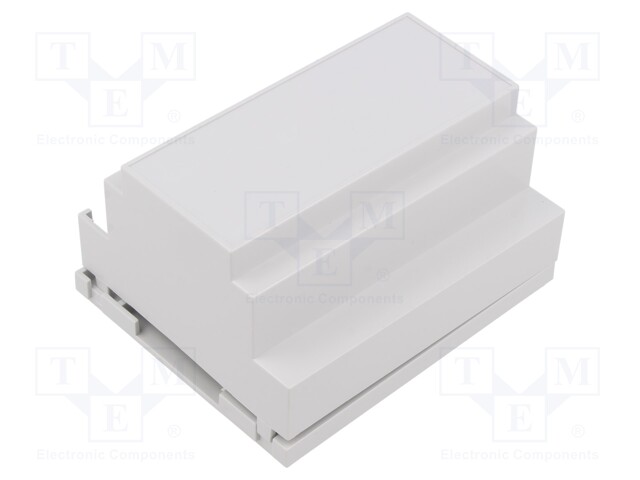 Enclosure: for DIN rail mounting; light grey; No.of mod: 6