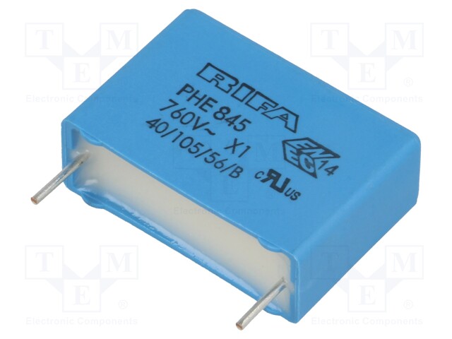 Capacitor: polypropylene; X1; 47nF; 760VAC; ±20%; THT; Pitch: 22.5mm