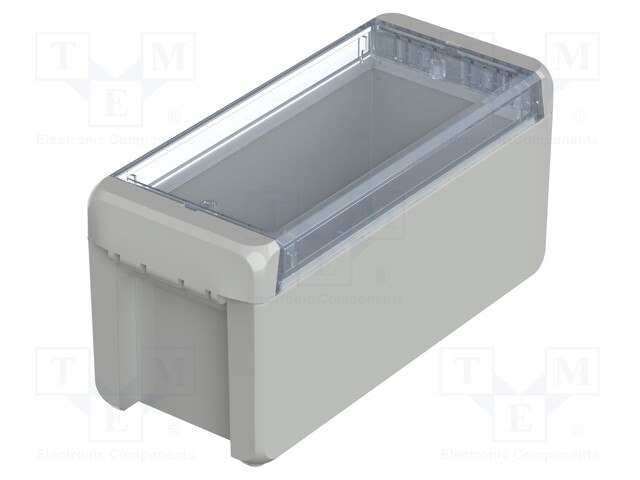 Enclosure: multipurpose; X: 80mm; Y: 191mm; Z: 90mm; BOCUBE; grey