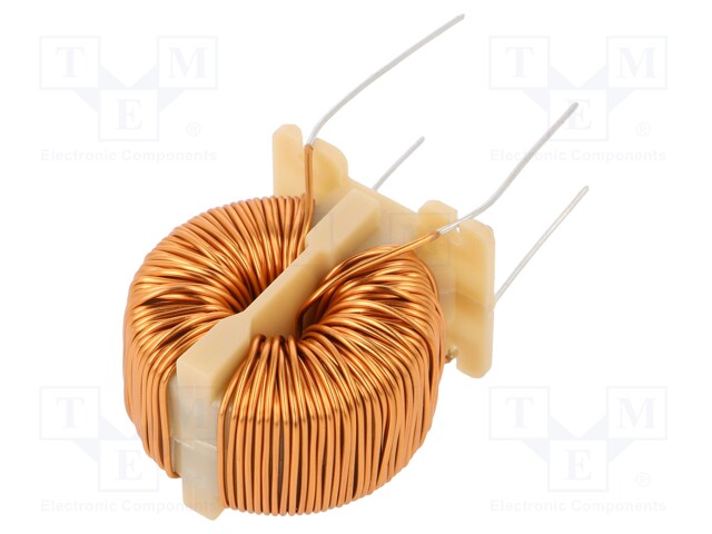 Inductor: wire; THT; 22mH; 4A; 124mΩ; 230VAC; 17.8x18mm; -20÷+50%