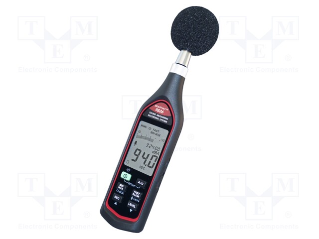 Meter: sound level; LCD 4 digits; Sound level meas: 30÷130dB