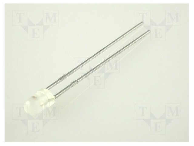 LED; 3mm; bipolar,bicolour; red/yellow; 8÷400mcd; 5÷20mcd; 60°