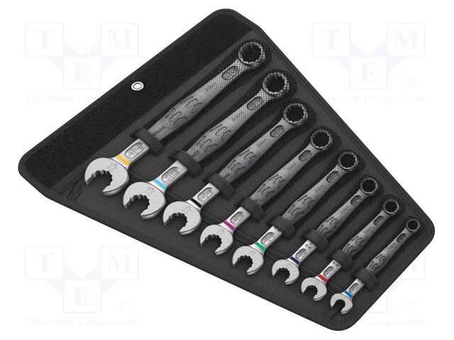 Wrenches set; inch,combination spanner; steel; Pcs: 8