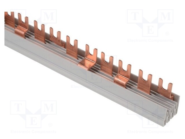 Busbar; 16mm2; Poles: 4; Urated: 240/415V; Usurge rated: 4kV; fork