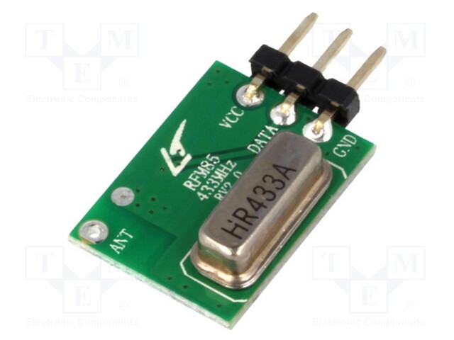 Module: RF; AM transmitter; ASK,OOK; 433.92MHz; 3.6÷5.5VDC; 12dBm