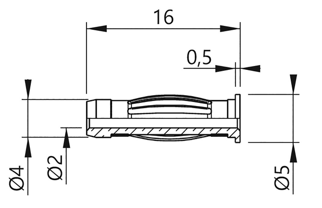 Adapter; 4mm banana; banana 2mm socket,banana 4mm plug; 32A