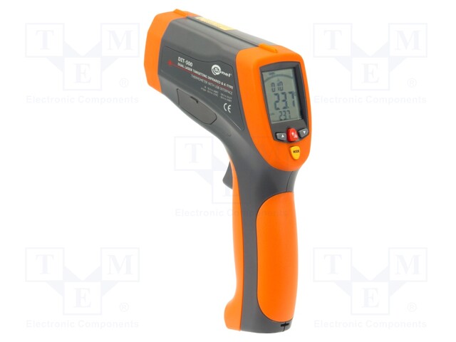 Infrared thermometer; LCD,with a backlit; -50÷1600°C; ε: 0,1÷1