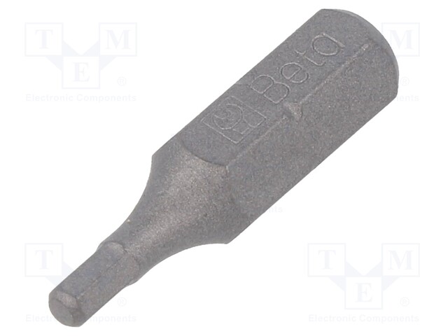 Screwdriver bit; Allen hex key; HEX 2,5mm; Overall len: 25mm