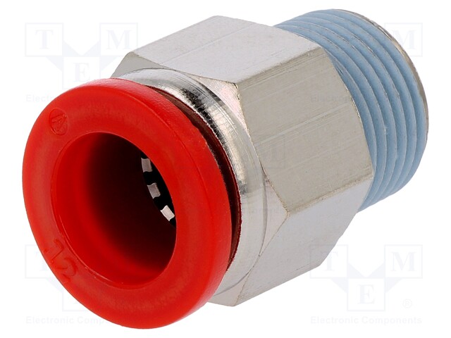 Composite connector; straight; BSP 3/8"