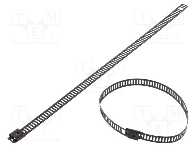 Cable tie; L: 200mm; W: 7mm; stainless steel AISI 304; 445N