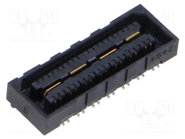 Connector: PCB to PCB; female; PIN: 28; 0.8mm; QSE; gold-plated; SMT