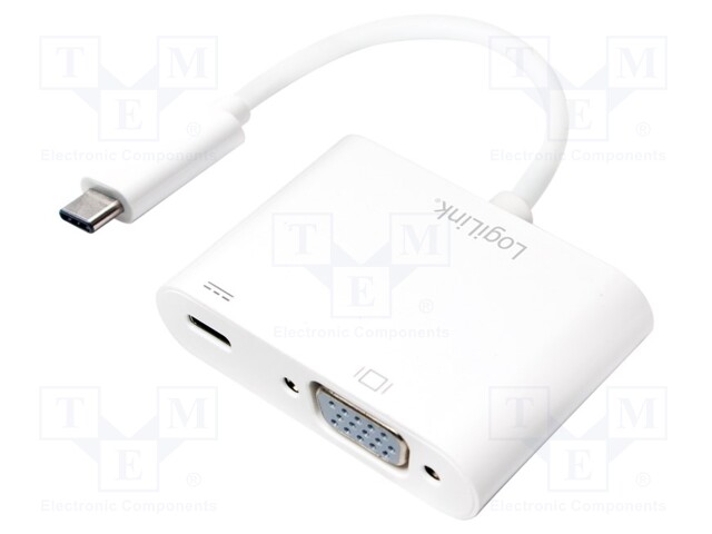 Adapter; USB 3.0; 140mm; Colour: white