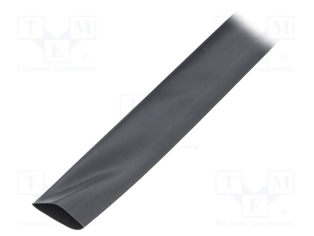 Heat shrink sleeve; flexible; 2: 1; 19mm; L: 10m; black; polyolefine