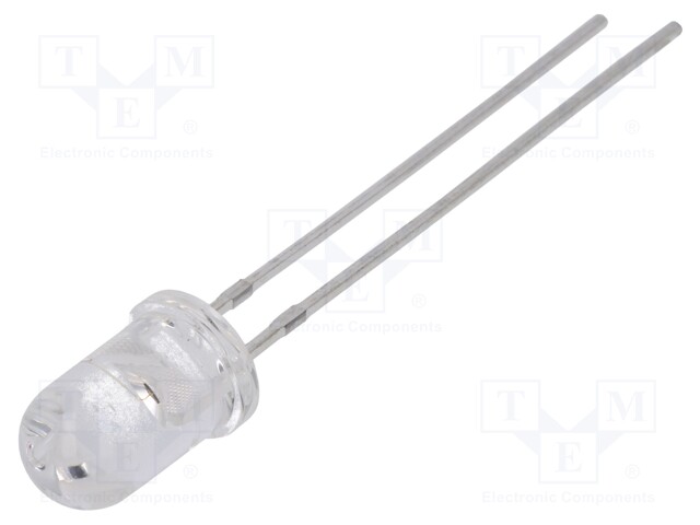 IR transmitter; 5mm; 870nm; transparent; 210mW; 24°; THT