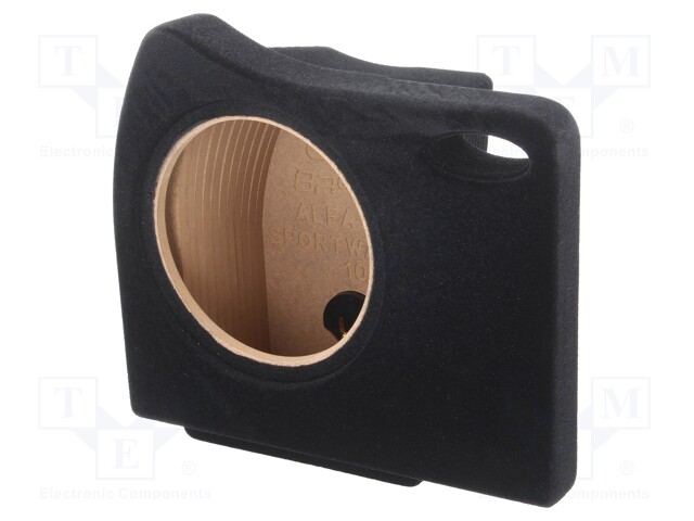 Car loudspeaker enclosure; MDF; black; textil; 15l; 250mm; 272mm