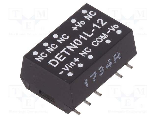 Converter: DC/DC; 1W; Uin: 4.5÷5.5V; Uout: 12VDC; Uout2: -12VDC; SMD