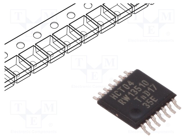 IC: digital; HEX,inverter; Channels: 6; IN: 1; SMD; TSSOP14