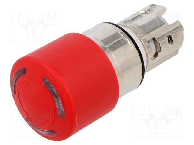 Switch: emergency stop; Stabl.pos: 2; 22mm; red; IP66,IP67,IP69K