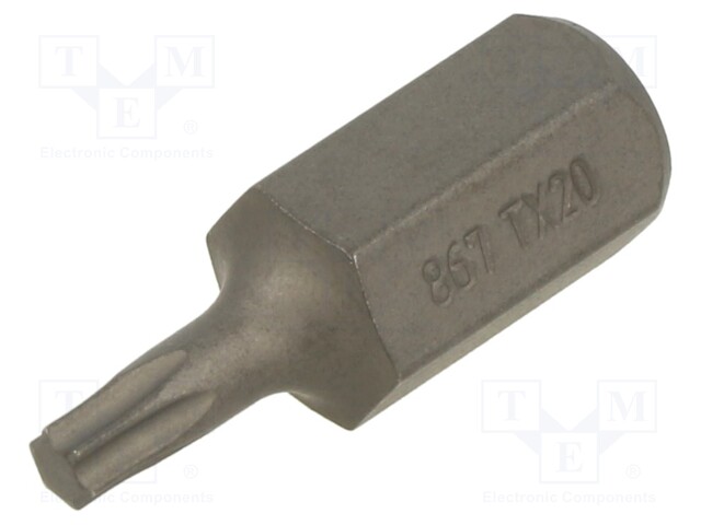 Screwdriver bit; Torx®; TX20; Overall len: 30mm