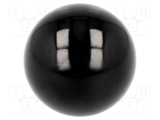 Ball knob; Dia: 40mm; M10; 15mm; black