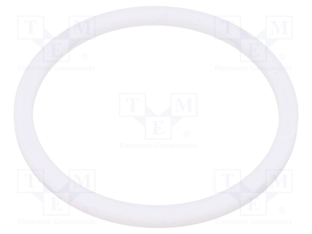 Gasket; PTFE; D: 3mm; Øint: 59.3mm; Øout: 69mm; PG48; white