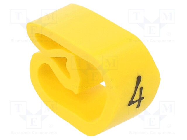 Markers for cables and wires; Label symbol: 4; 8÷16mm; PVC; PA