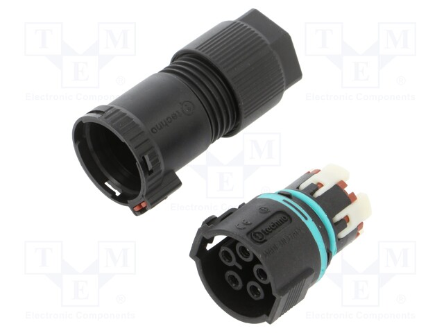 Connector: AC supply; screw terminal; female; TH389; ways: 5