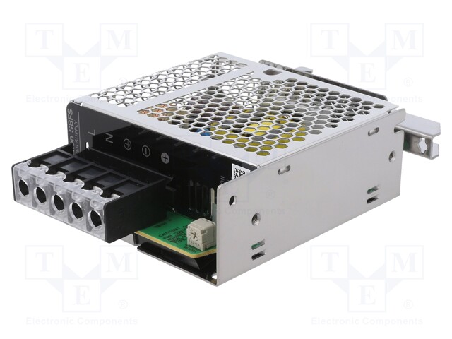 AC/DC DIN Rail Power Supply (PSU), 120 to 370VDC, ITE & Transformers, 1 Output, 50 W, 15 V, 3.5 A