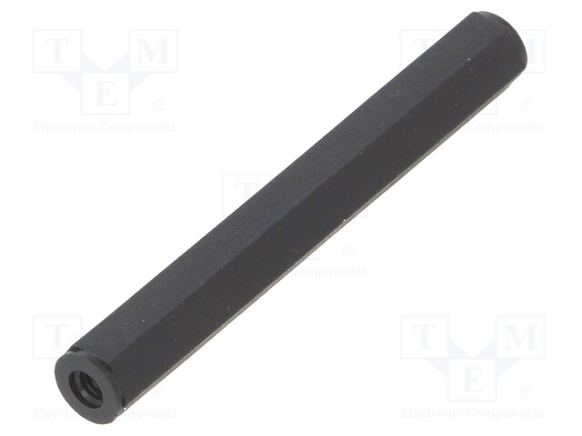 Screwed spacer sleeve; hexagonal; polyamide; M2,5; L: 40mm