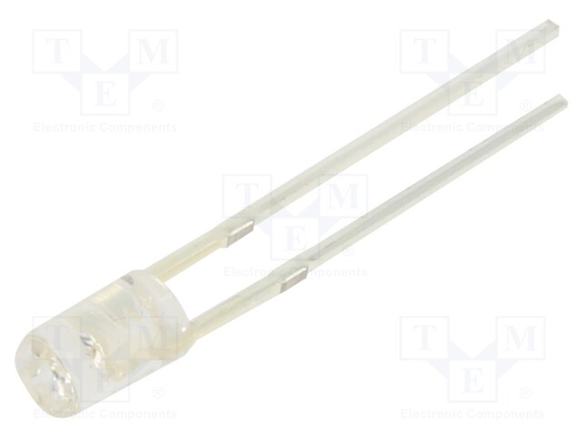 LED; 3mm; blue; 180÷250mcd; 100°; Front: flat; 2.7÷3.2V; -30÷85°C