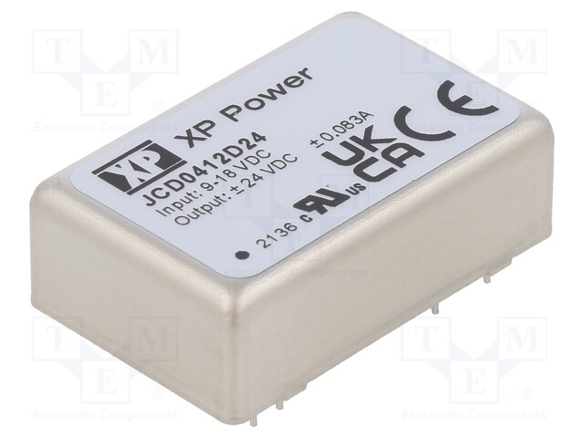 Converter: DC/DC; 4W; Uin: 9÷18V; Uout: 24VDC; Uout2: -24VDC; OUT: 2