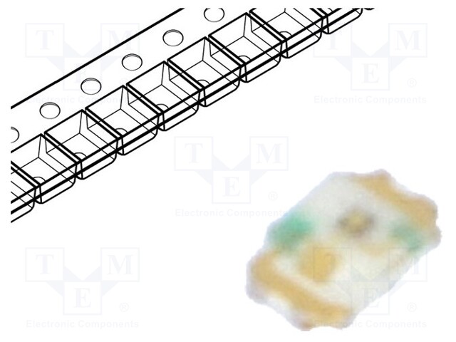 LED; SMD; 0402; red; 1.6÷4mcd; 1x0.6x0.2mm; 1.8V; 20mA; λd: 622-632nm