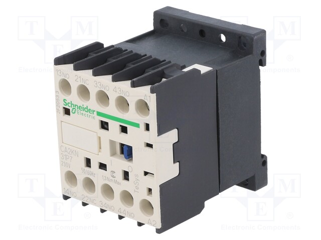 Relay Contactor, TeSys K Series, 3PST-NO, SPST-NC, 4P