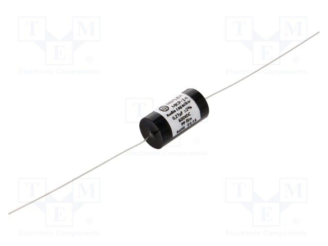 Capacitor: polypropylene; 0.27uF; 600VDC; ±2%; Ø10.8x24mm; 0.001