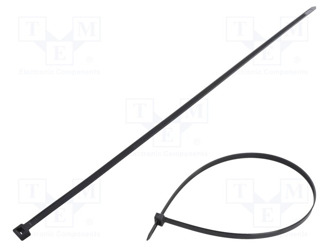 Cable tie; L: 550mm; W: 9mm; polyamide; 778N; black; Ømax: 155mm