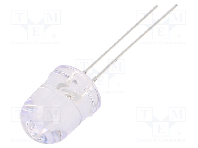 LED; 10mm; yellow; 1120÷1560mcd; 30°; without stopper