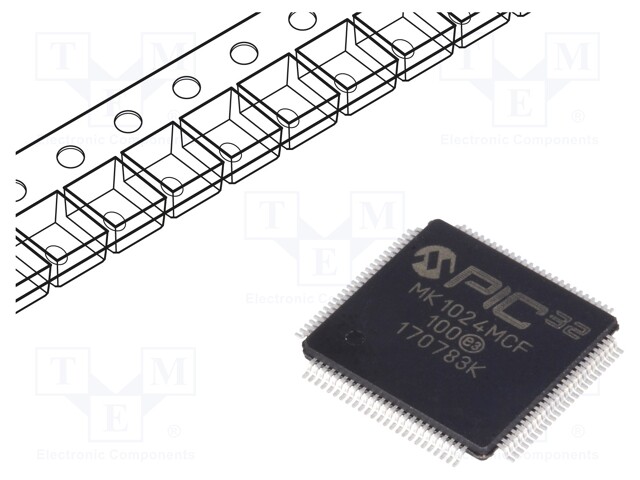 PIC microcontroller; Memory: 1024kB; SRAM: 256kB; 2.2÷3.6VDC; SMD