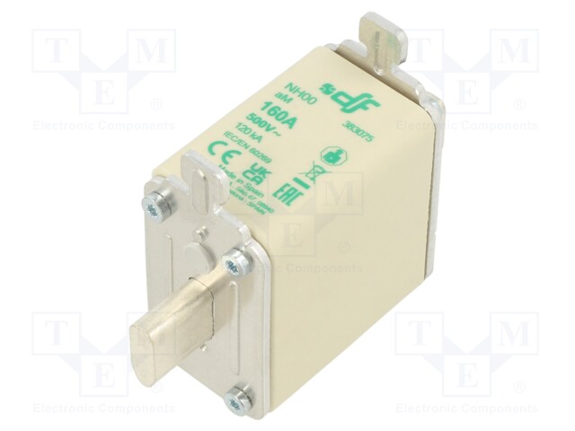 Fuse: fuse; aM; 160A; 500VAC; NH00