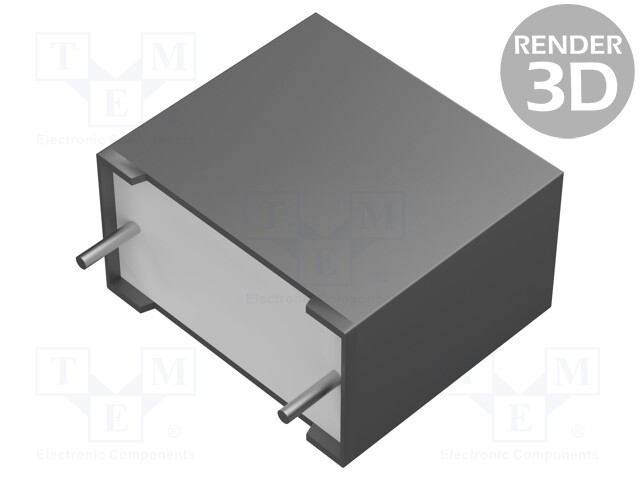 Capacitor: polypropylene; X2; 0.68uF; 15mm; ±20%; 18x16x10mm