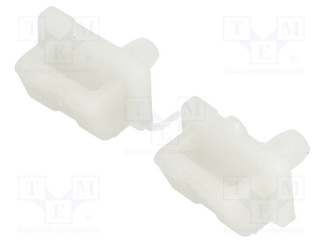 Cable tie holder; polyamide; natural; Tie width: 9.3mm; Ht: 10mm