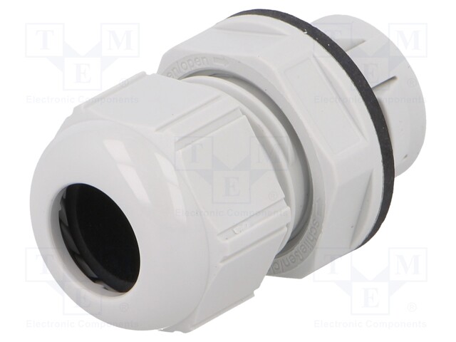 Cable gland; IP68; Mat: polyamide; light grey; push-in