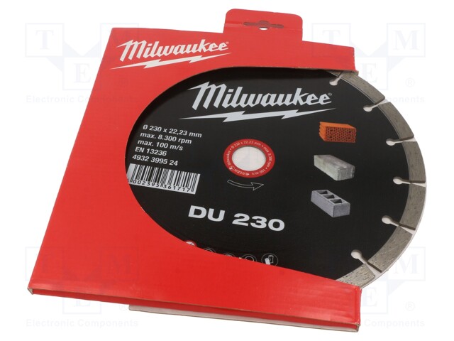 Cutting diamond wheel; Ø: 230mm; Øhole: 22.2mm