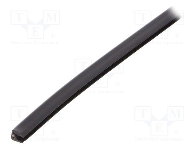 Hole and edge shield; polyetylene; black; Panel thick: 2.5÷3.7mm