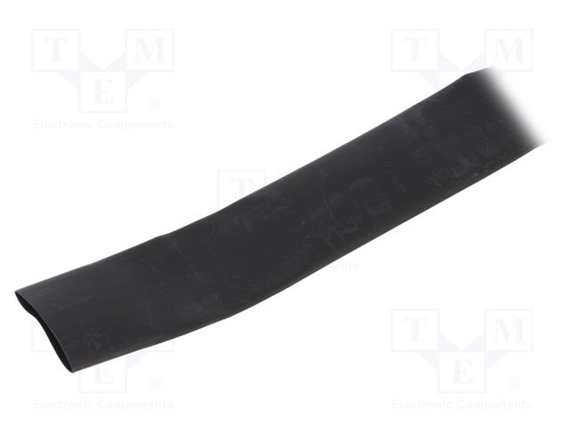 Heat shrink sleeve; thin walled,flexible; 2: 1; 25.4mm; black