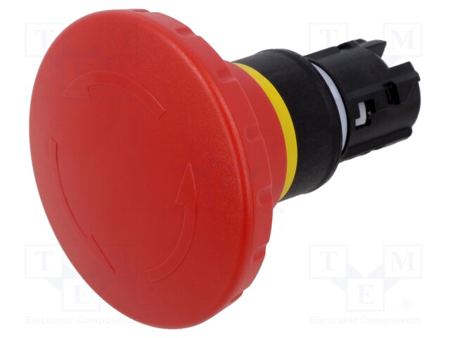 Switch: emergency stop; Stabl.pos: 2; 22mm; red; IP66,IP67,IP69K